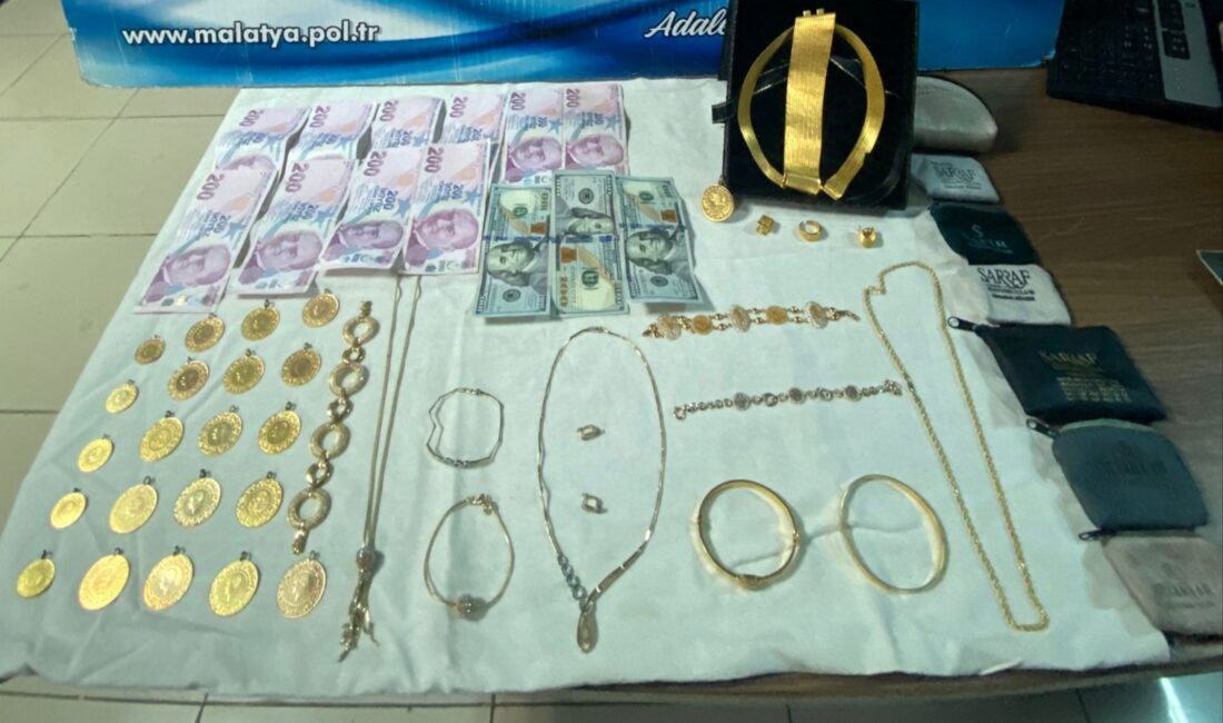 Malatya'nın Yeşilyurt ilçesinde bir evden ziynet çalan hırsız yakalandı.