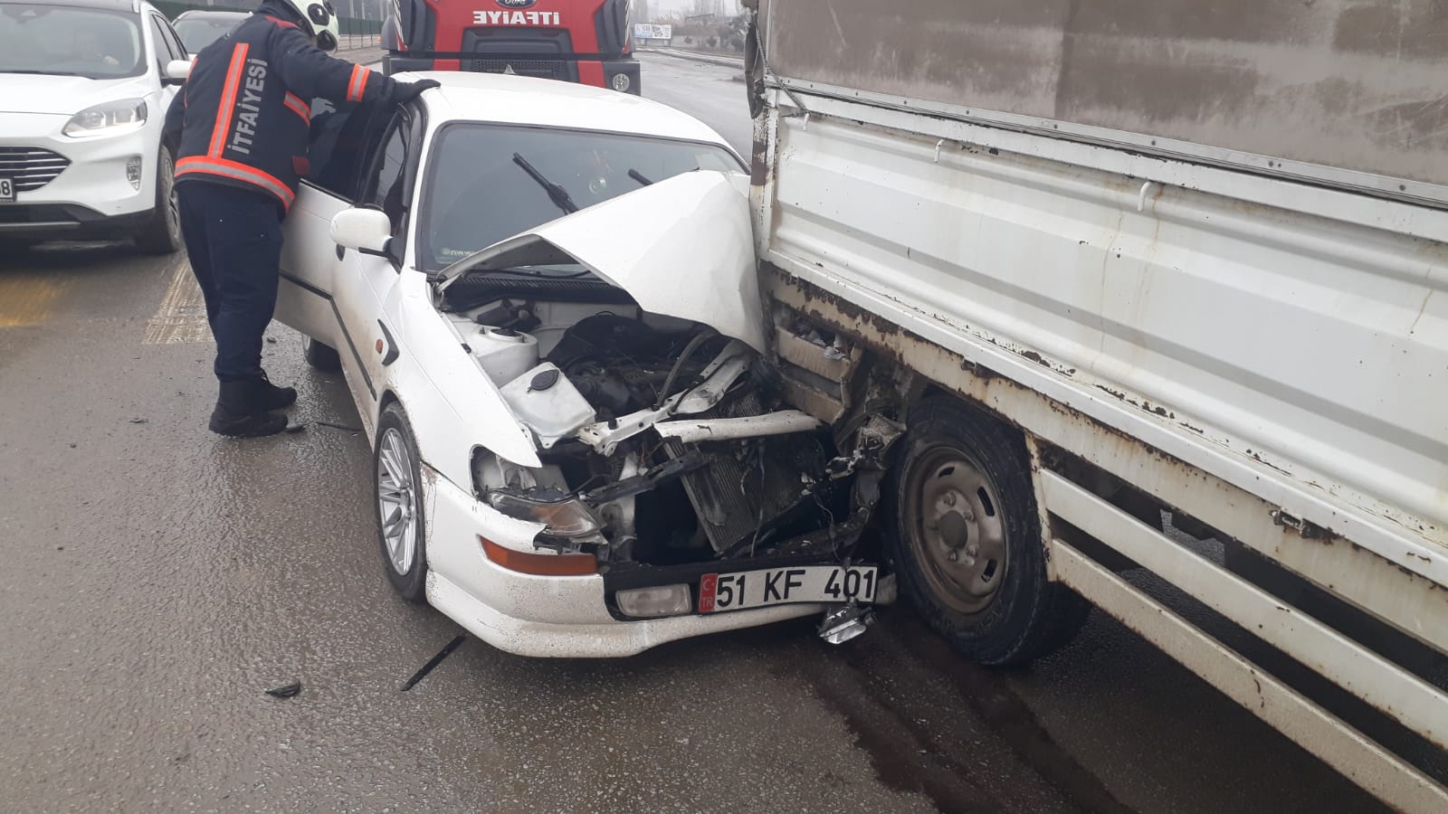 Malatya'da Anayurt Bulvarında kaza meydana geldi.