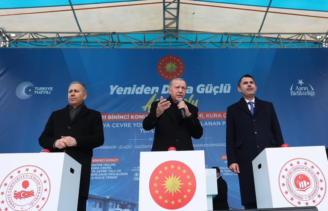 Cumhurbaşkanı Recep Tayyip Erdoğan Malatya'da konut teslim törenine katıldı 