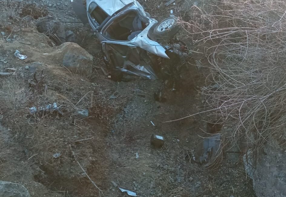 Malatya- Pütürge karayolunda kaza meydana geldi. Şarampole uçan araçta 2