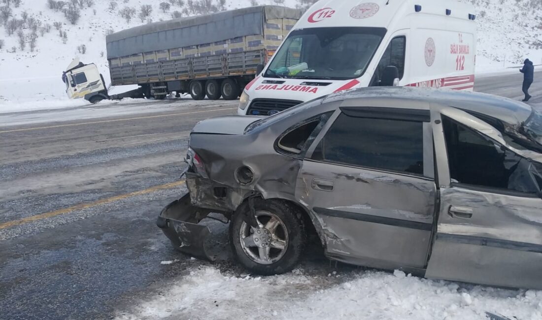Malatya'nın Doğanşehir ilçesinde sabah saatlerinde meydana gelen trafik kazasında 2