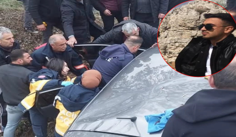 Malatyalı Milli Boksör Hatice Akbaş'ın kardeşinin kullandığı otomobil şarampole devrildi.