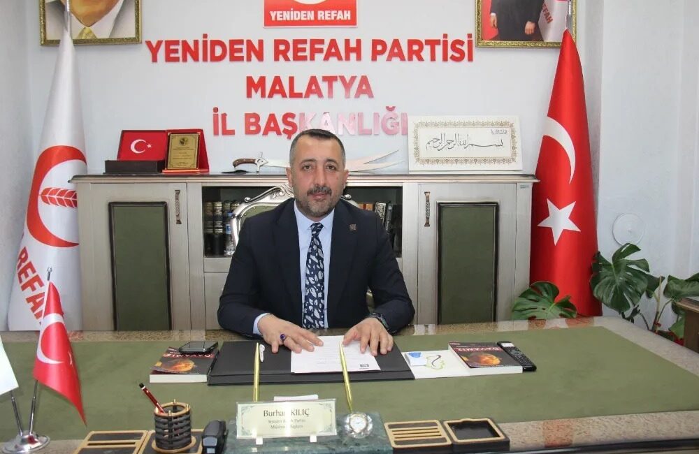 Yeniden Refah Partisi Malatya İl Başkanı Burhan Kılıç,İstanbul Çekmeköy'deki bir